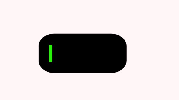 充电电池从左到右的动画 — 图库视频影像