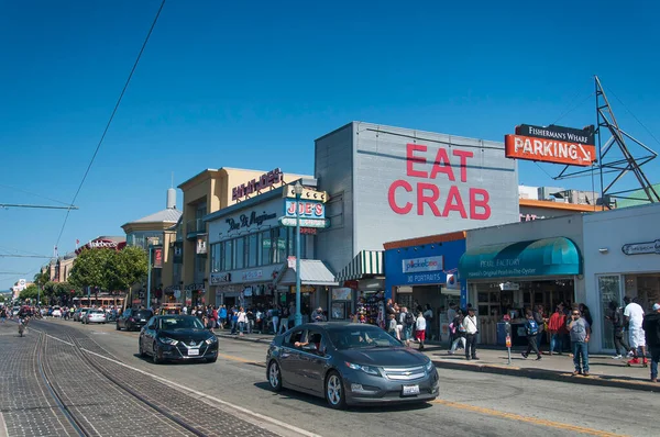 San Francisco Kalifornien Juli 2017 Joes Crab Shack Historische Geschäfte — Stockfoto