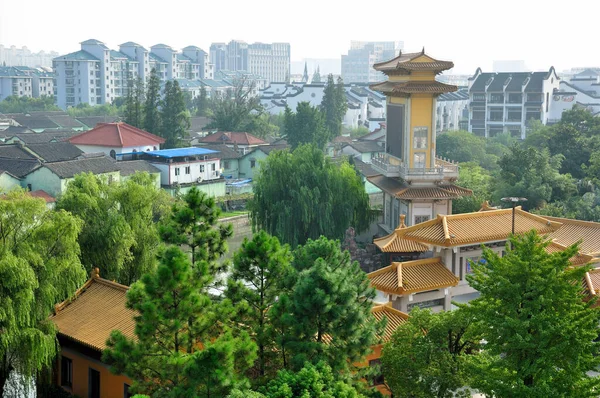 Qibao Town Area Shanghai China Seen Qibao Temple Pagoda — Stock Photo, Image