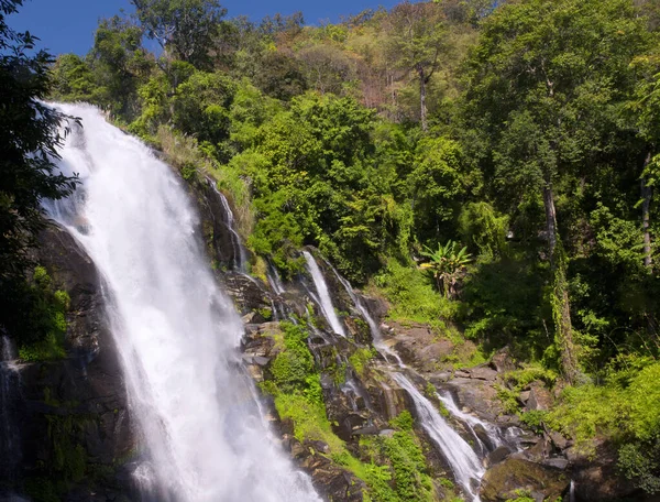 Der Wachirathan Wasserfall Doi Inthanon Nationalpark Chiang Mai Nordthailand — Stockfoto