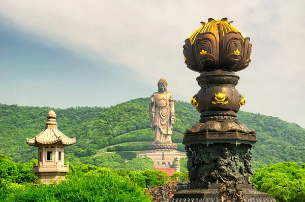 Lingshan Grand Buddha Scenic Attraction Wuxi China Jiangsu Province Nine — Stock Photo, Image