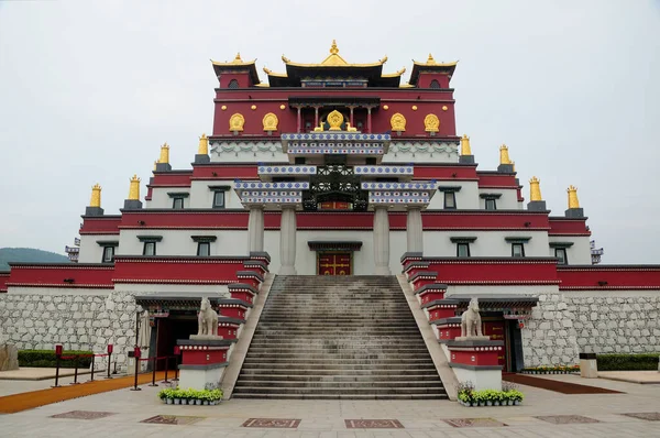 Cinco Mudras Mandala Edifício Lingshan Budista Scenic Area Wuxi China — Fotografia de Stock