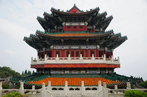 Templo Tianmen Shan Topo Montanha Tianmen Cidade Zhangjiajie Província Hunan — Fotografia de Stock