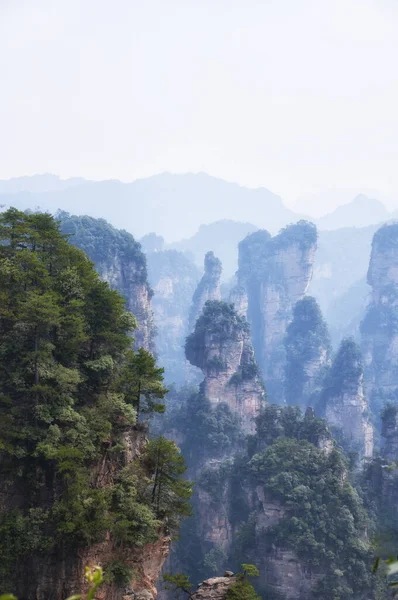 Dramatische Pilaren Van Steen Zhangjiajie Forest Park Hunan Province China — Stockfoto