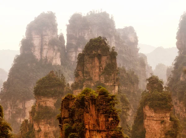 Dramático Paisaje Montañoso Parque Forestal Nacional Zhangjiajie Provincia Hunan China — Foto de Stock