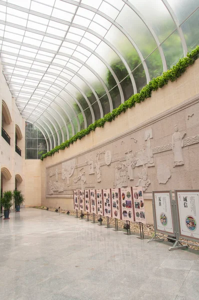 Zhenjiang China Agosto 2017 Mural Chino Dentro Del Museo Zhenjiang — Foto de Stock