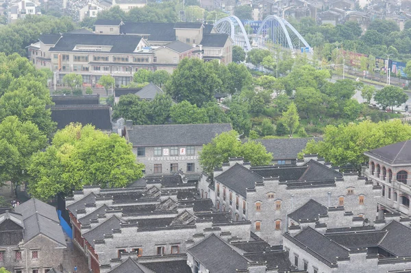 Zhenjiang Chine Août 2017 Divers Bâtiments Dans Quartier Historique Xijing — Photo