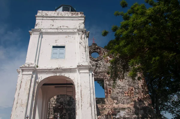 Ιστορικά Ερείπια Της Καθολικής Εκκλησίας Του Αγίου Παύλου Στη Μελάκα — Φωτογραφία Αρχείου