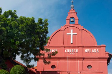 1753 yılında Melaka Malezya şehrinde inşa edilen tarihi Hristiyan kilisesi..