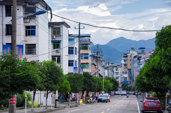 Lishui Chiny Września 2015 Ulice Miasta Lishui Chiny Położone Hrabstwie — Zdjęcie stockowe