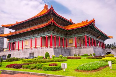 The national theater hall in liberty square the zhongzheng district in the city of Taipei, Taiwan.