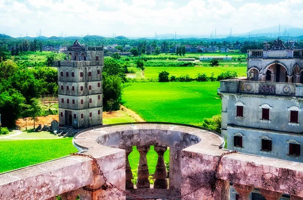 Historic Buildings Kaiping Diaolou Zili Village Kaiping China Guangdong Province — Stock Photo, Image