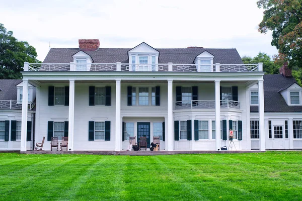 The Hillstead Museum and lawn in Farmington connecticut in hartford county in the summer time.
