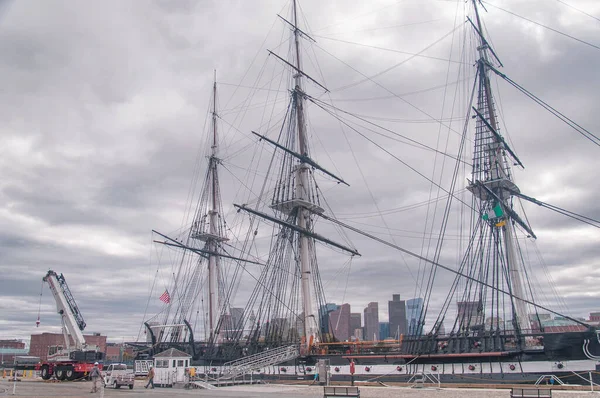 Boston Massachusetts October 2018 Uss Constitution Charlestown Navy Shipyard Boston — Stock Photo, Image