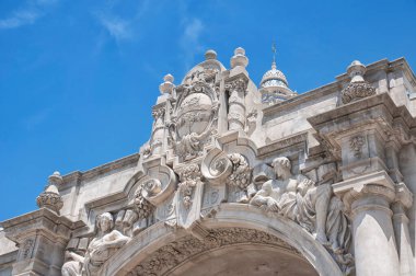 A gothic arch way in Balboa Park in San Diego California.
