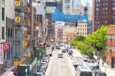 June 10, 2017.  New York City, New York.  A chinese neighborhood in lower Manhattan in New York City, New York. 