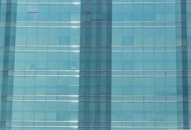 an abstract glass modern building exterior background Taipei Taiwan. 