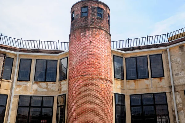 Brick Interior Lookout Tower Castle Williams Governors Island National Park — Φωτογραφία Αρχείου