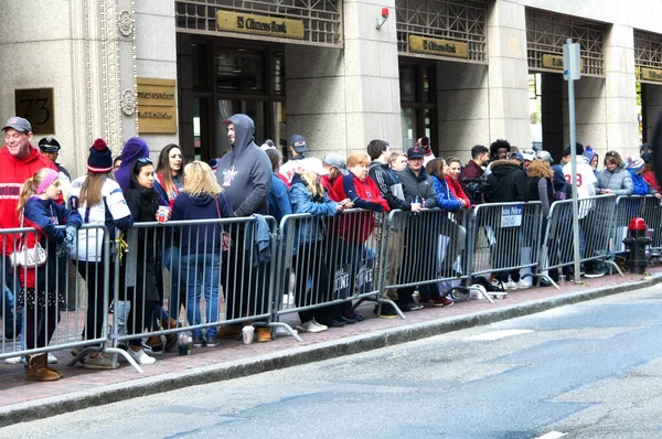 Boston October 2018 Thousands Fans Waiting Tremont Street Red Sox — Stockfoto