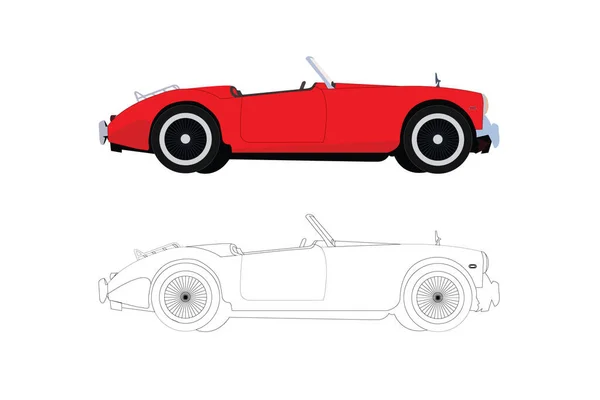 KDP boyama kitapları sayfa araba illüstrasyonu