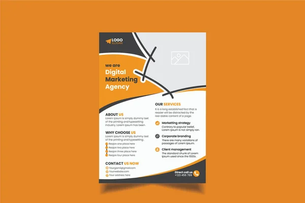 Dijital Pazarlama Pilotu ve Sosyal Medya Posta Şablonu, Dijital Pazarlama Ajansı, Kare Flyer Şablonu, Dijital Ticari Pazarlama Sosyal Medya Bankeri, Vektör grafik reklam şablonu.