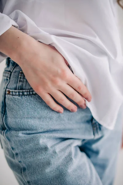 Kot pantolonlu fabrikalar için arka plan 