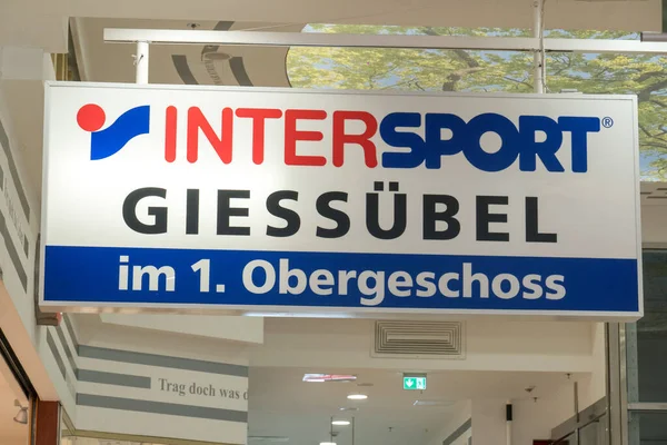 Weimar Alemania Julio 2020 Intersport Store Exterior Intersport International Corporation — Foto de Stock