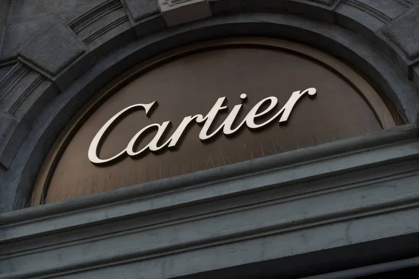 Praga República Checa Julio 2020 Tienda Cartier Socit Cartier Una — Foto de Stock