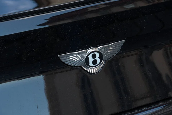 Praga Czechy Lipca 2020 Godło Bentleya Bentley Motors Limited Brytyjska — Zdjęcie stockowe