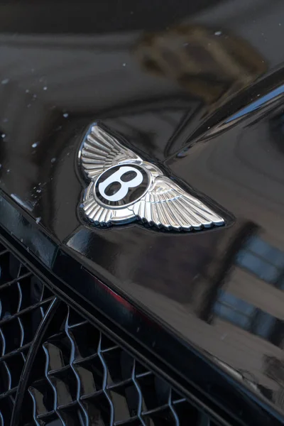 Prague Czech Republic July 2020 Bentley Car Emblem Bentley Motors Stock Photo