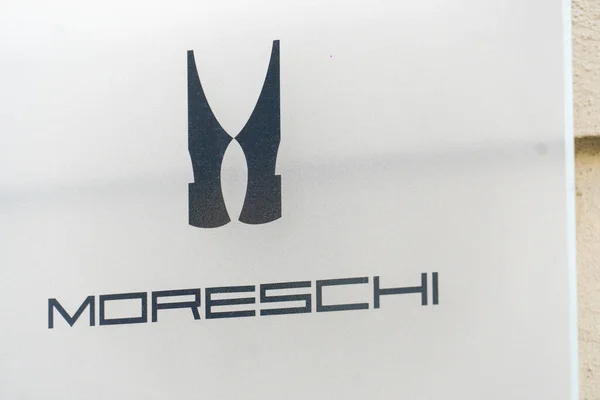 Praga República Checa Julio 2020 Emblema Marca Moda Moreschi Empresa — Foto de Stock