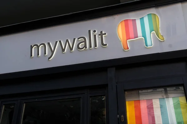 Prague Czech Republic July 2020 Signage Mywalit Italian Brand Colourful — Foto de Stock