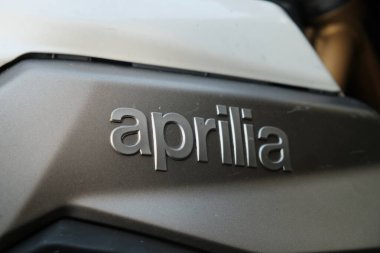 Berlin, Almanya - 2 Ağustos 2017: Olylia, Piaggio 'nun sahibi olduğu bir İtalyan motosiklet şirketidir. Bisiklet üreticisi olarak başladı ve motosikletlere ve küçük kapasiteli motosikletlere yöneldi.