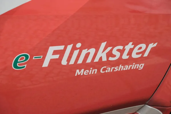 Berlín Alemania Agosto 2017 Logotipo Flinkster Flinkster Nombre Las Operaciones — Foto de Stock
