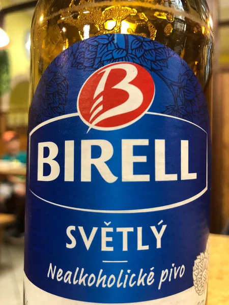 Praga República Checa Julio 2020 Cerveza Birell Cerveza Sin Alcohol — Foto de Stock