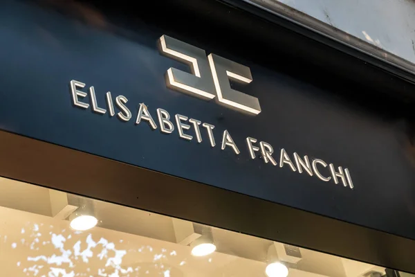 프라하 공화국 2020 Elisabetta Franchi Store Luxury Fashion Brand — 스톡 사진