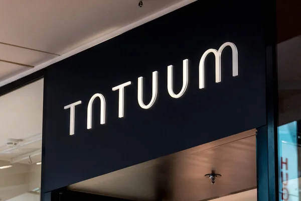 Praga República Checa Julio 2020 Tatuum Clothing Store Signage — Foto de Stock