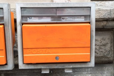 Prag, Çek Cumhuriyeti - 24 Temmuz 2020: Çek Posta Kutuları