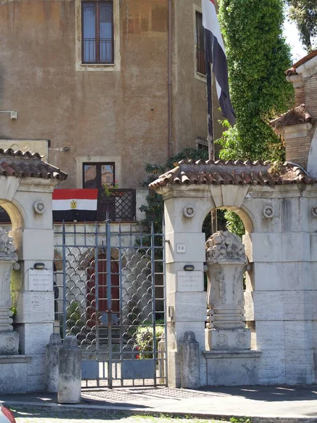 Embaixada Egípcia Itália Embaixada República Árabe Egito Está Localizada Villa — Fotografia de Stock