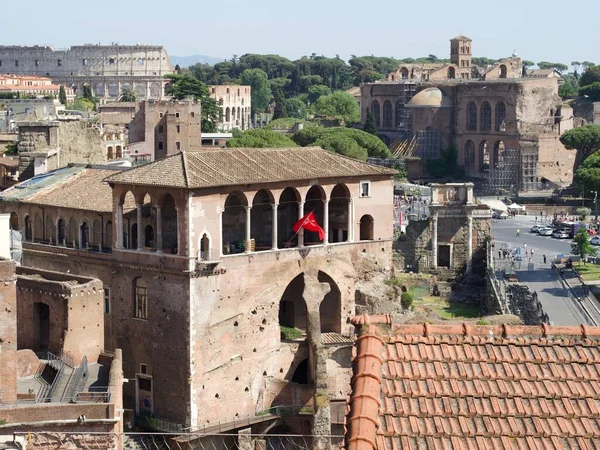 Roma Paisagem Urbana Vista Sobre Telhados Roma — Fotografia de Stock