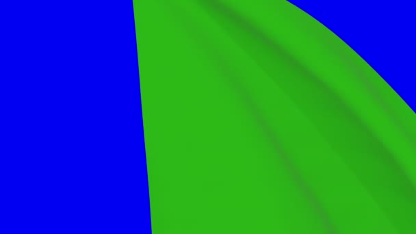 Zambian Waving Flag Transition 1080 Seamless Loop Animation Animation Blue — Stock videók