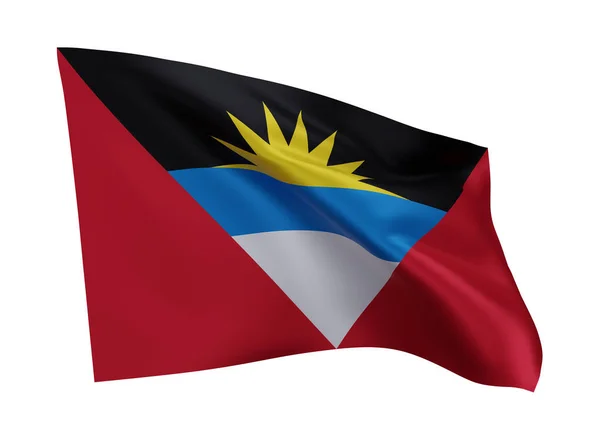 Illustration Flagge Von Antigua Und Barbuda Antigua Und Barbuda Hochauflösende — Stockfoto