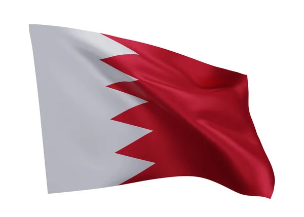 Ilustrační Vlajka Bahrajnu Bahrajnská Vlajka Vysokým Rozlišením Izolovaná Bílém Pozadí — Stock fotografie