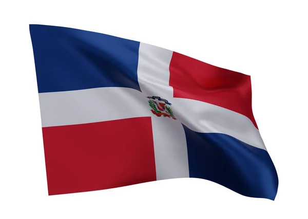 Σημαία Εικονογράφηση Της Δομινικανής Δημοκρατίας Δομινικανή Δημοκρατία Υψηλής Ευκρίνειας Σημαία — Φωτογραφία Αρχείου