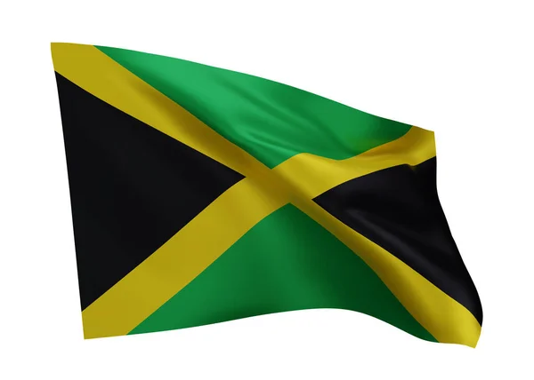 Bandera Jamaica Ilustración Bandera Jamaicana Alta Resolución Aislada Sobre Fondo —  Fotos de Stock