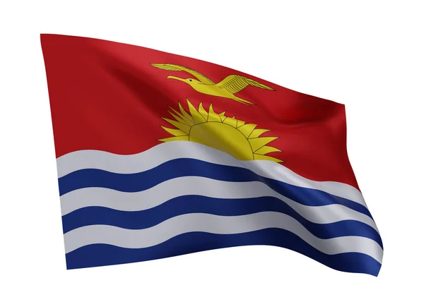 Bandera Ilustración República Kiribati Bandera Alta Resolución República Kiribati Aislada —  Fotos de Stock