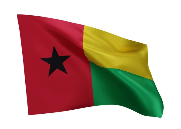 Bandera Guinea Bissau Bandera Alta Resolución Guinea Bissau Aislada Sobre —  Fotos de Stock