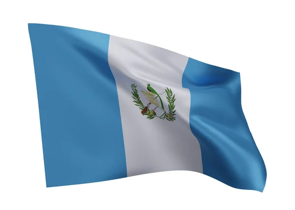 Bandera Guatemala Bandera Guatemalteca Alta Resolución Aislada Sobre Fondo Blanco —  Fotos de Stock