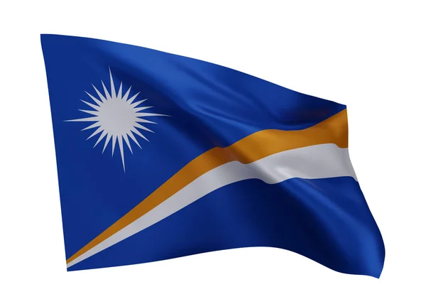 Σημαία Εικονογράφηση Των Νήσων Μάρσαλ Σημαία Υψηλής Ανάλυσης Των Νήσων — Φωτογραφία Αρχείου