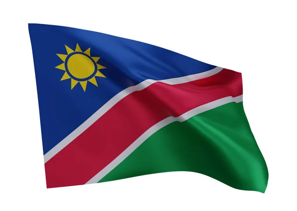 Bandera Namibia Ilustración Bandera Alta Resolución Namibia Aislada Sobre Fondo —  Fotos de Stock